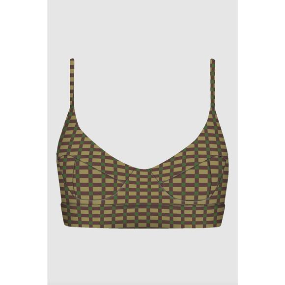 Acacia Swim PAISLEY Bikini Top - Gacho - Sporty Bralette - XL - NWT - Picture 1 of 6
